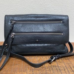 Treasure & Bond Distressed Black Leather handBag